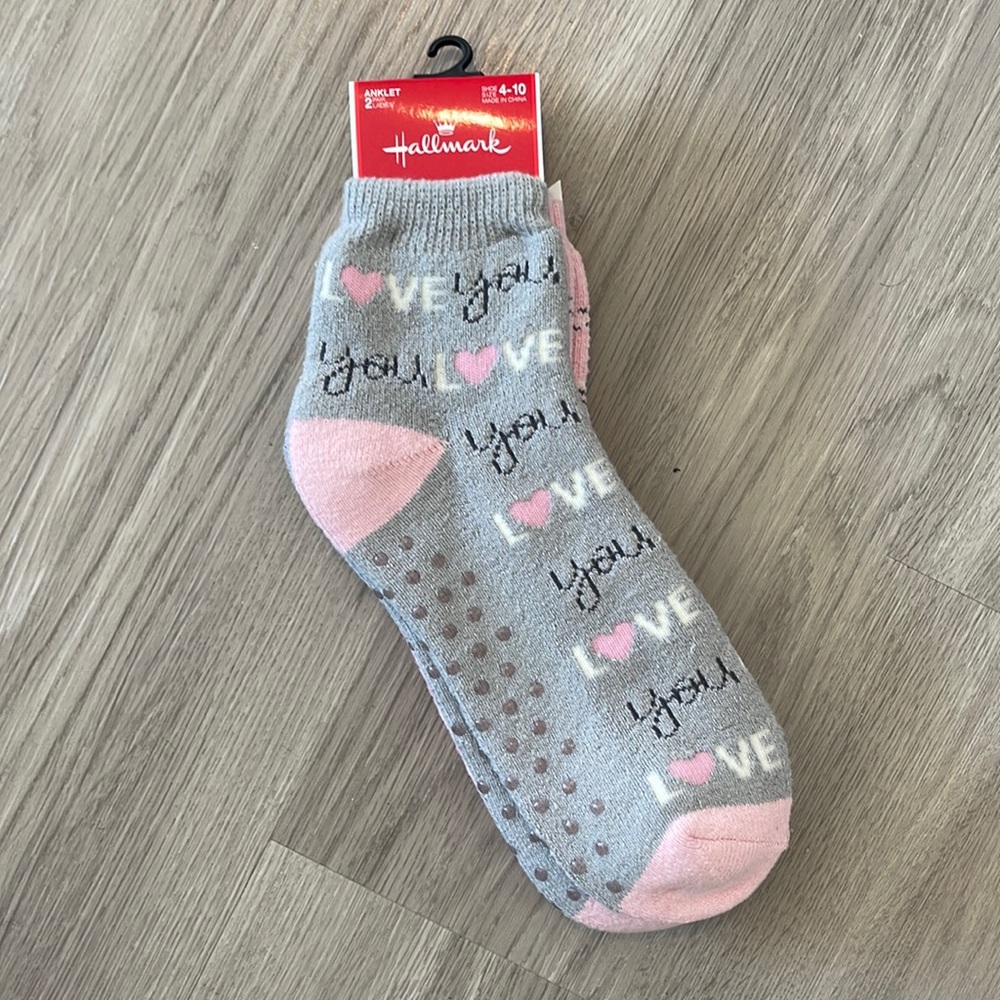 Hallmark love socks